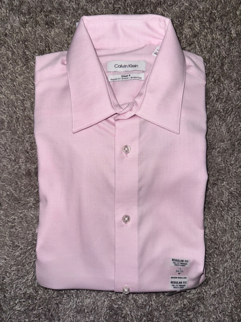 Calvin Klein Pink Button-Down Dress Shirt